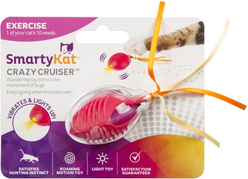Show full view: SmartyKat Crazy Cruiser Rumble Bug Electronic Cat Toy slide 4 of 8