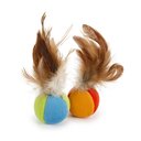 SmartyKat Flutter Balls Feathery Cat Toy