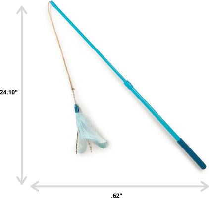 Show full view: SmartyKat Frisky Flyer Feather Wand Cat Toy, 24-in slide 2 of 12