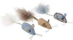 SmartyKat Instincts Catnip Caravan HappyNip Silvervine Toss & Bat Plush Mice Cat Toys, 3-pack