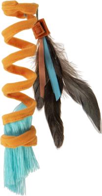 Show full view: SmartyKat Instincts Crazy Coil Springy Cat Toy with Fringe & Detachable Feather Cat Toy slide 6 of 7