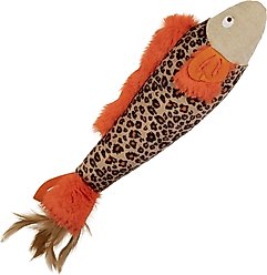 SmartyKat Instincts Fin Frenzy Crinkle Plush Kicker with HappyNip Silvervine & Catnip Cat Toy