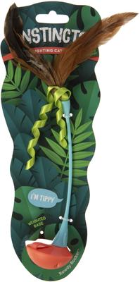 Show full view: SmartyKat Instincts Rowdy Rocker Self-Righting Wand with Feathers & Ribbons Cat Toy slide 2 of 8