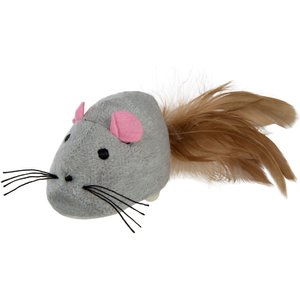 SmartyKat Instincts Scamper Mouse Soft Plush Battery-Powered Electronic Motion Cat Toy