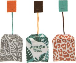 SmartyKat Instincts Tricky Tea HappyNip Silvervine & Catnip Filled Toss & Bat Cat Toys, 3-pack