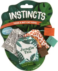 SmartyKat Instincts Tricky Tea HappyNip Silvervine & Catnip Filled Toss & Bat Cat Toys, 3-pack slide 2 of 7