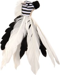 SmartyKat Instincts Zingy Zebra Feathered Toss & Chase with HappyNip Silvervine & Catnip Cat Toy