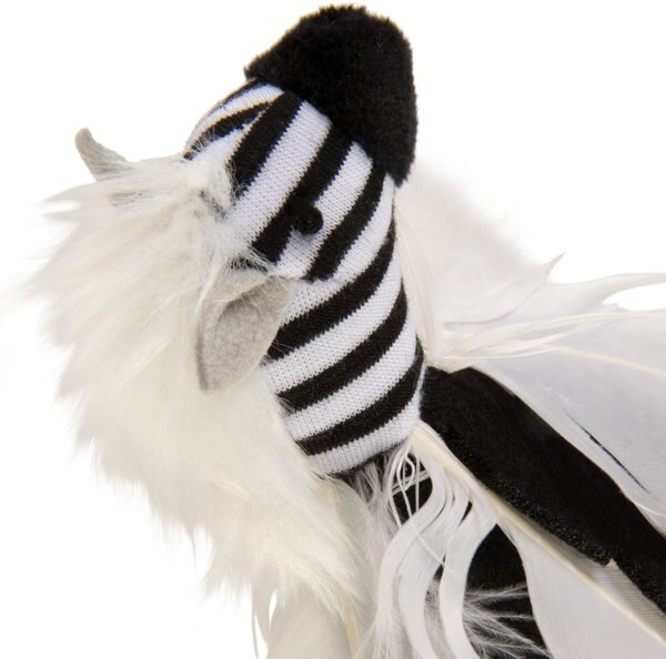 SmartyKat Instincts Zingy Zebra Feathered Toss & Chase with HappyNip Silvervine & Catnip Cat Toy