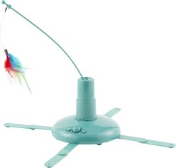 SmartyKat Loco Motion Electronic Motion Teaser Wand Cat Toy, Blue