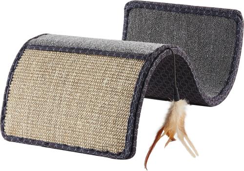 SMARTYKAT Scratch Scroll Sisal Carpet Curled Cat Scratcher with