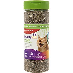 SmartyKat Silvervine Cat Attractant Catnip, 2-oz canister