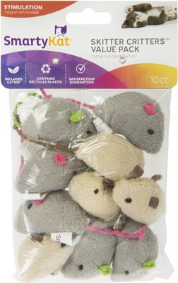 Show full view: SmartyKat Skitter Critters Value Pack Catnip Cat Toys, 10 count slide 7 of 11