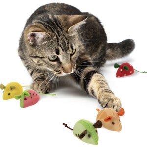 SmartyKat Skitter Slices Plush Cat Toy with Catnip, 5 count