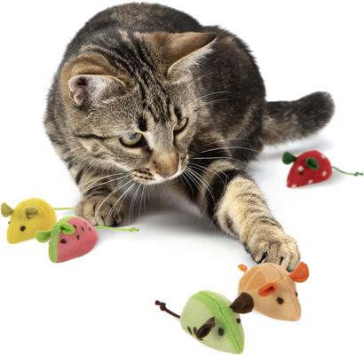 Show full view: SmartyKat Skitter Slices Plush Cat Toy with Catnip, 5 count slide 4 of 9