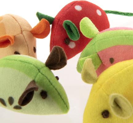 Show full view: SmartyKat Skitter Slices Plush Cat Toy with Catnip, 5 count slide 6 of 9