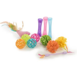 SmartyKat Smarty Stash Variety Pack Cat Toys, 13 count