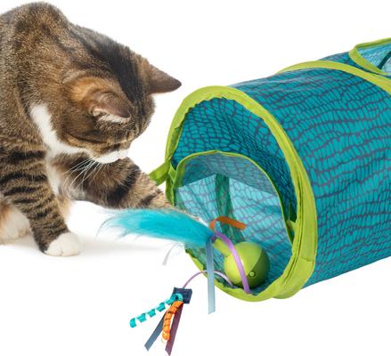 Show full view: SmartyKat Sneaky Chute Electronic Motion & Tunnel Cat Toy slide 2 of 8