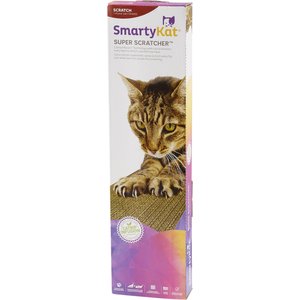 SmartyKat Super Scratcher with Catnip Cat Scratcher, Single