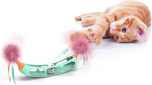 Show full view: SmartyKat Track Tipper Suction Cup Ball Track Cat Toy, Large slide 5 of 7