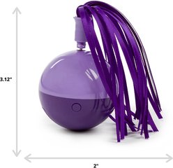 SmartyKat Twirly Top Electronic Mini Motion Ball Cat Toy, Color Varies slide 2 of 5
