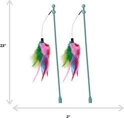 SmartyKat Universal Replacement Wand Cat Toy, 2 count slide 2 of 3