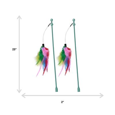 Show full view: SmartyKat Universal Replacement Wand Cat Toy, 2 count slide 2 of 5