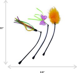 SmartyKat Universal Replacement Wand Cat Toy, 3 count slide 2 of 6