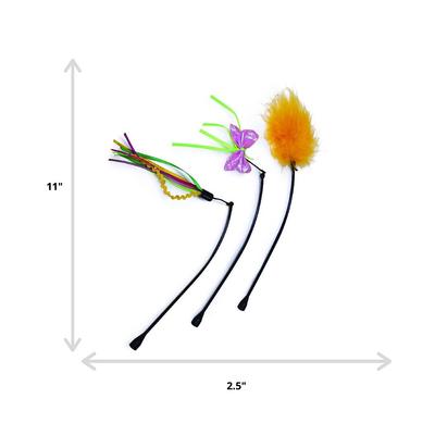 Show full view: SmartyKat Universal Replacement Wand Cat Toy, 3 count slide 2 of 8