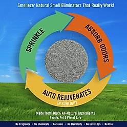 Smelleze Natural Yard Odor Removal Deodorizer Granules, 25-lb bag slide 2 of 7