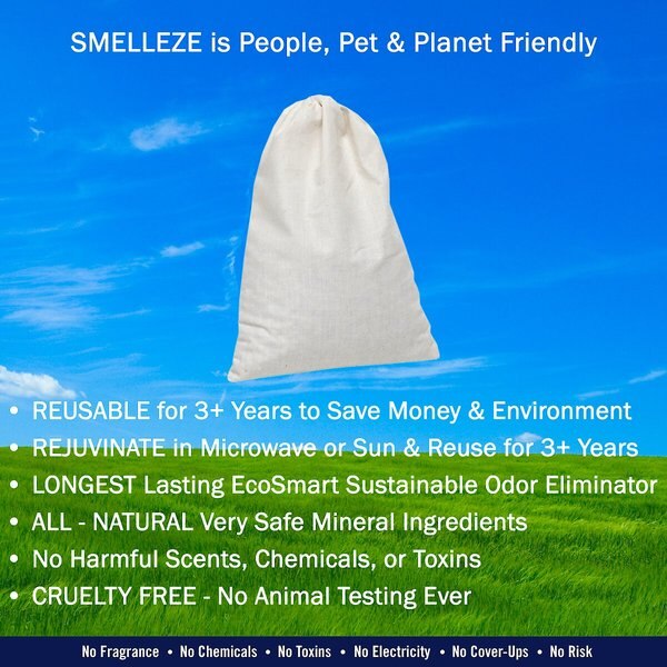 Smelleze Reusable Pet Odor Eliminator Pouch