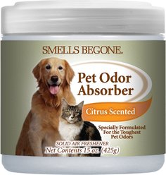 Smells Begone Citrus Pet Odor Absorbing Solid Gel, 15-fl oz jar