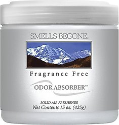Smells Begone Fragrance Free Odor Absorbing Solid Gel, 15-fl oz jar, 2 count