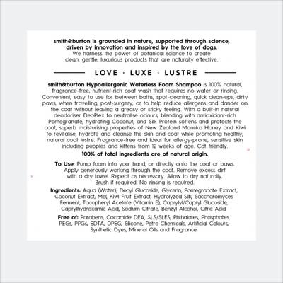 Show full view: smith&burton Canine Collection Hypoallergenic Dog & Cat Waterless Foam Shampoo, 5.07-fl oz slide 5 of 8