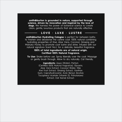 Show full view: smith&burton Hydrating Dog & Cat Cologne, Scent No.1, 4.2-fl oz bottle slide 7 of 8