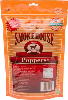 Show full view: Smokehouse Chicken Poppers Dog Treats, 16-oz bag slide 3 of 7