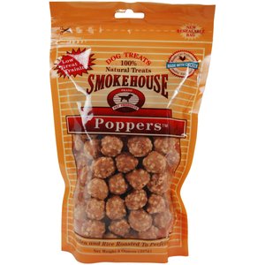 Smokehouse Chicken Poppers Dog Treats, 8-oz bag