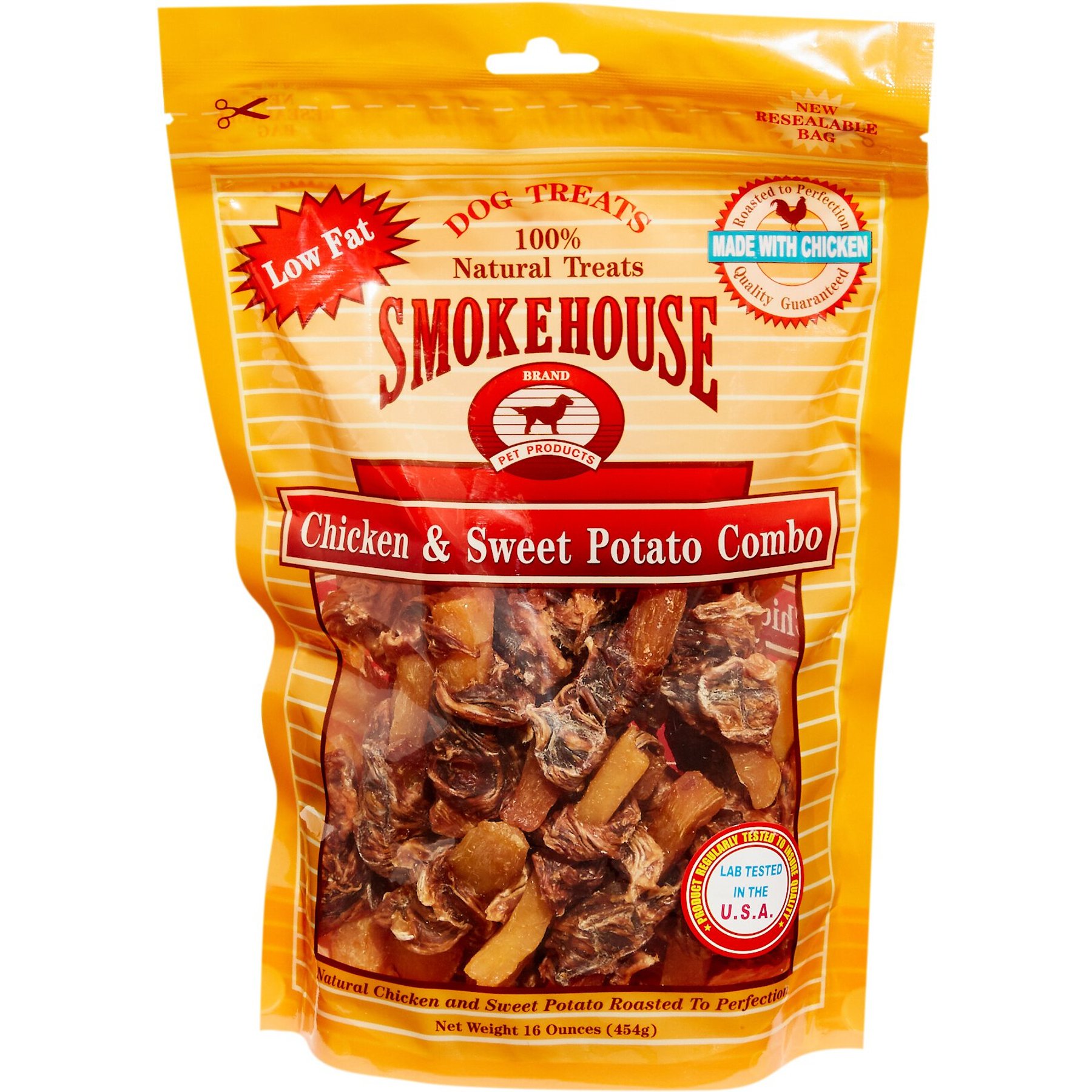Smokehouse Chicken & Sweet Potato Dog Treats, 16-oz bag