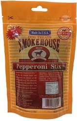 Smokehouse USA 4" Pepperoni Stix Dog Treats, 4-oz bag slide 2 of 7