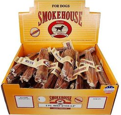 Smokehouse USA 6.5" Steer Pizzle Dog Treats, 2 pack, case of 50