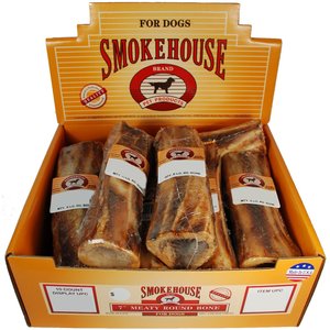 Smokehouse USA 7" Round Marrow Bone Dog Treats, case of 10