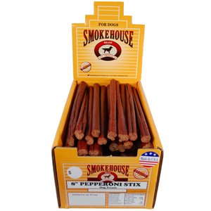 Smokehouse USA 8" Pepperoni Stix Dog Treats, 60 count