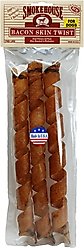 Smokehouse USA Bacon Skin Twists Dog Treats, Large, 3 pack