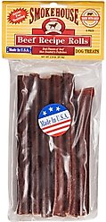 Smokehouse USA Beef Recipe Rolls Dog Treats, Beef recipe rolls, 6 pack