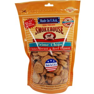 Smokehouse USA Chicken Breast & Beef Ligament Prime Chips Dog Treats, 16-oz bag