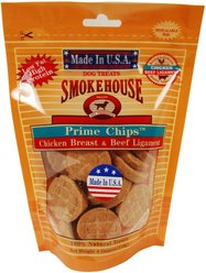Smokehouse USA Chicken Breast & Beef Ligament Prime Chips Dog Treats, 4-oz bag