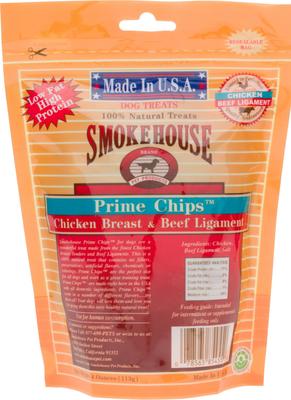 Show full view: Smokehouse USA Chicken Breast & Beef Ligament Prime Chips Dog Treats, 4-oz bag slide 3 of 8