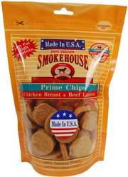 Smokehouse USA Chicken Breast & Beef Ligament Prime Chips Dog Treats, 8-oz bag