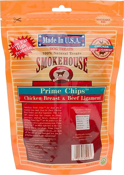 Smokehouse USA Chicken Breast & Beef Ligament Prime Chips Dog Treats