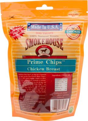 Show full view: Smokehouse USA Chicken Breast Prime Chips Dog Treats, 4-oz bag slide 3 of 8