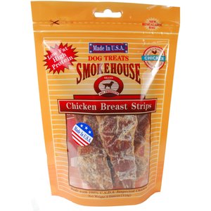 Smokehouse USA Chicken Breast Strips Dog Treats, 4-oz bag
